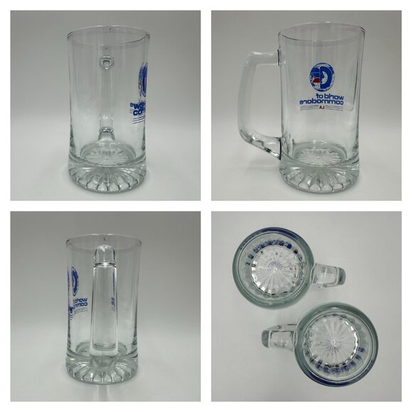 2 Vintage 1989 World Of Commodore Expo Los Angeles 12 oz Beer Mugs - Picture 9 of 12